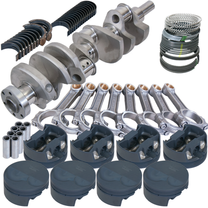 Eagle Ford 302 TW Heads 3.400in Crank 5.400in I-Beam Rods -6cc 4.040in Pistons Rotating Assembly