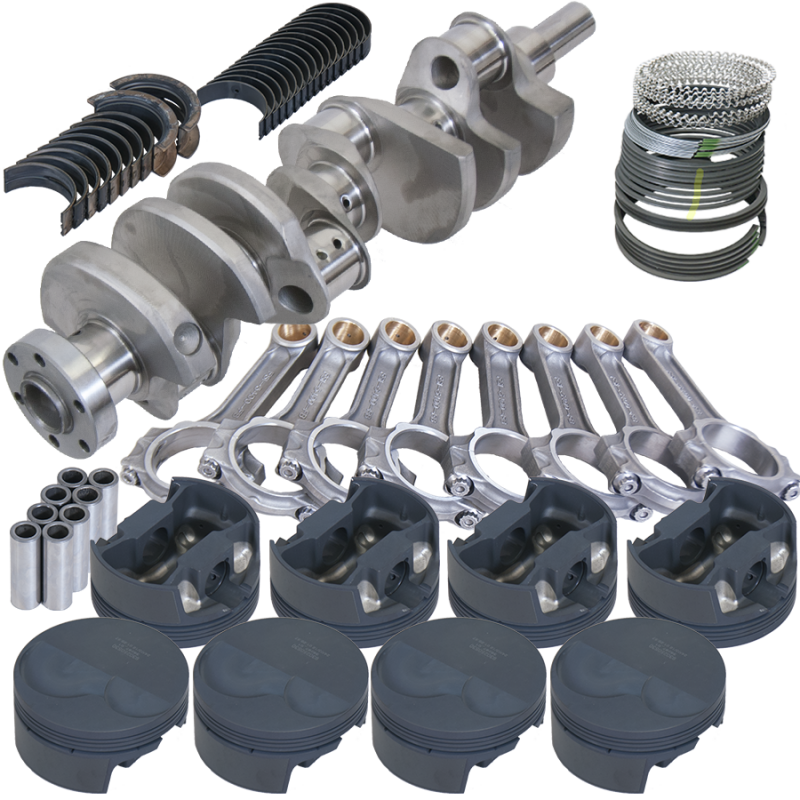 Eagle Ford 302 TW Heads 3.400in Crank 5.400in I-Beam Rods -6cc 4.030in Pistons Rotating Assembly