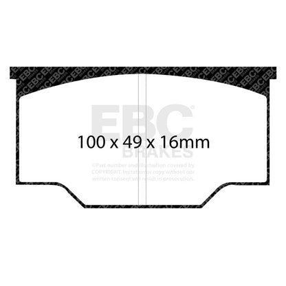 EBC Alcon A-Type Yellowstuff Brake Pads