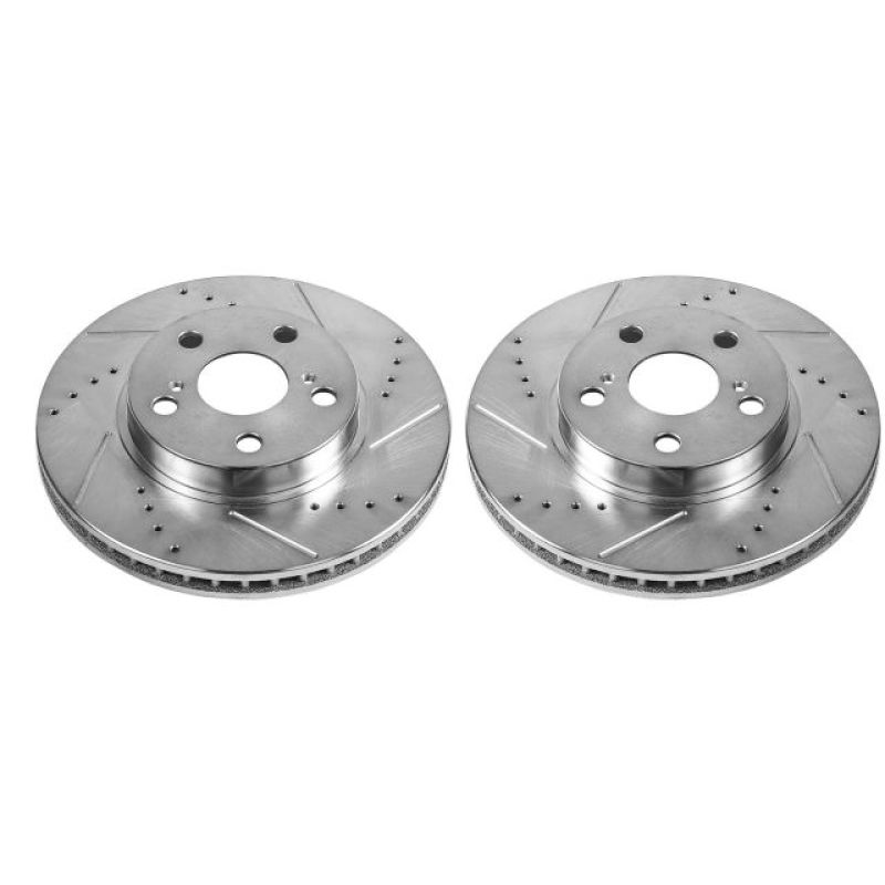 PowerStop Power Stop 11-17 Lexus CT200h Front Evolution Drilled & Slotted Rotors - Pair