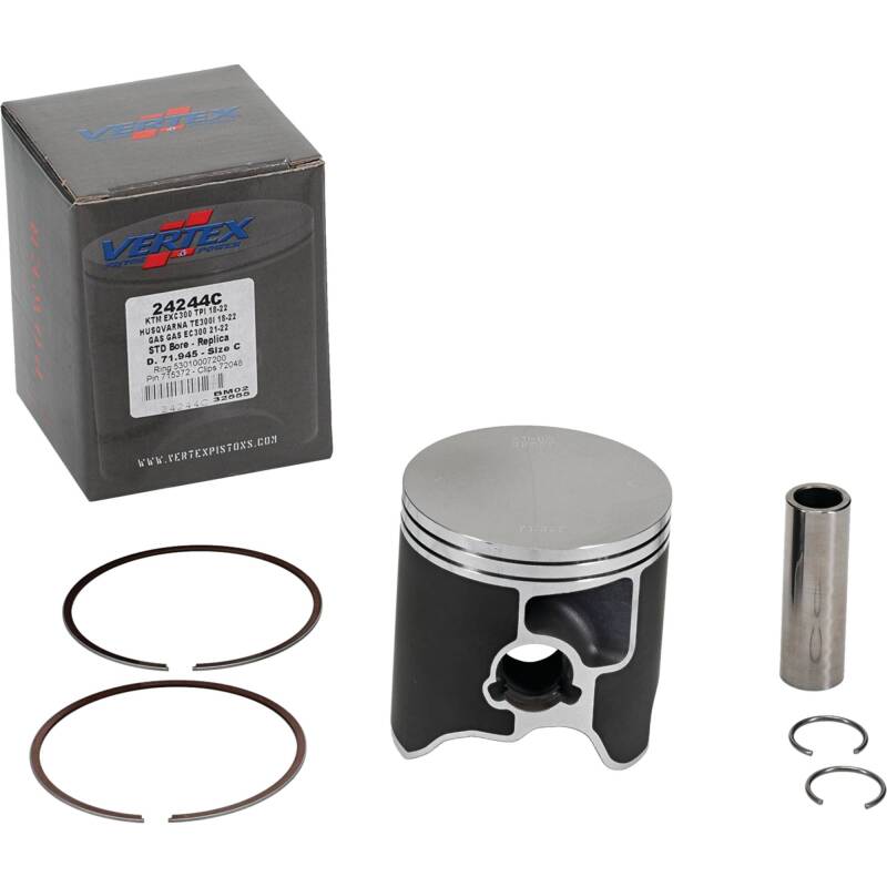 Vertex Pistons Vertex Piston 2024 KTM 300 EXC 300cc Cast Replica Piston Kit