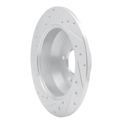 R1 Concepts R1 15-20 Kia SORENTO Rear Right Drilled & Slotted Silver Brake Rotor