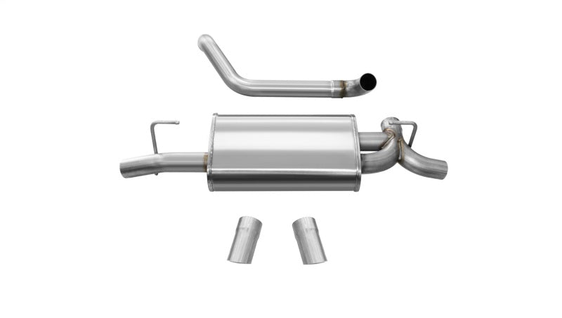 CORSA Performance Corsa 2018-2025 Jeep Wrangler JL 2.5in Dual Rear Turn Down Exit Sport Axle-Back Exhaust