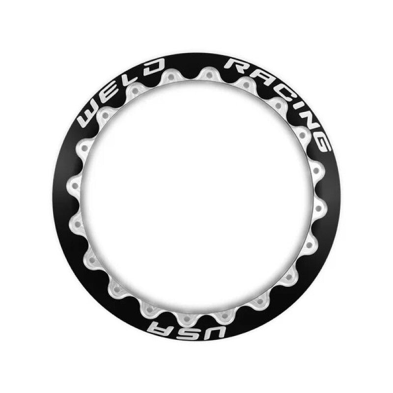 Weld 17in 24 Hole Bead-Loc Ultra Lite Ring - Black