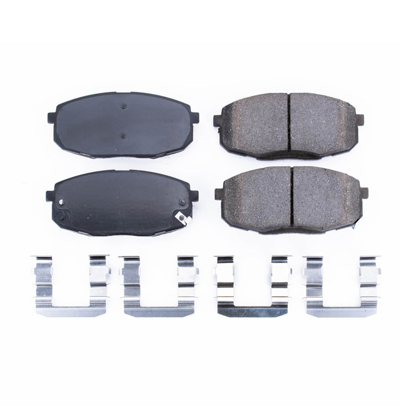 PowerStop Power Stop 09-12 Hyundai Elantra Front Z17 Evolution Ceramic Brake Pads w/Hardware