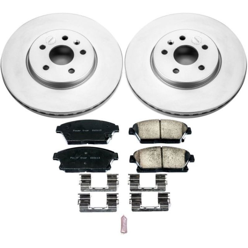 PowerStop Power Stop 13-18 Buick Encore Front Z17 Evolution Geomet Coated Brake Kit