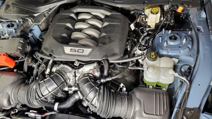 J&L 2024-2025 Ford Mustang 5.0L Oil Separator 3.0 PCV Side - Clear Anodized