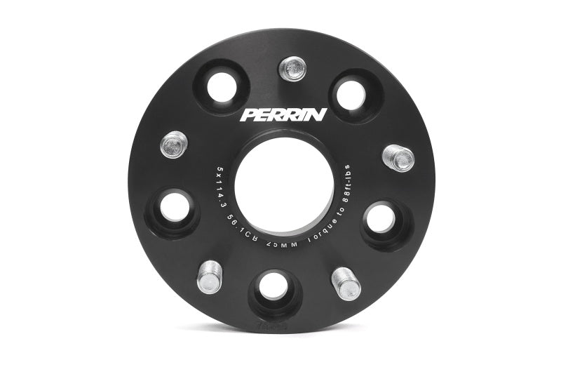 Perrin Performance PERRIN Subaru 25mm Wheel Spacers 5x114.3 BP w/56mm Hub - Black