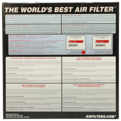 K&N Engineering K&N Filter Universal Air Filter Carbon Fiber Top With 6in Flange x 7.5in Base x 6in H