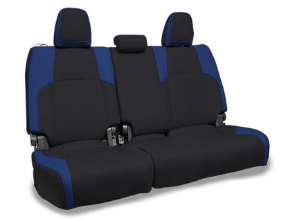 PRP Seats PRP 2024 Toyota Tacoma Rear Bench Covers - Black and Blue