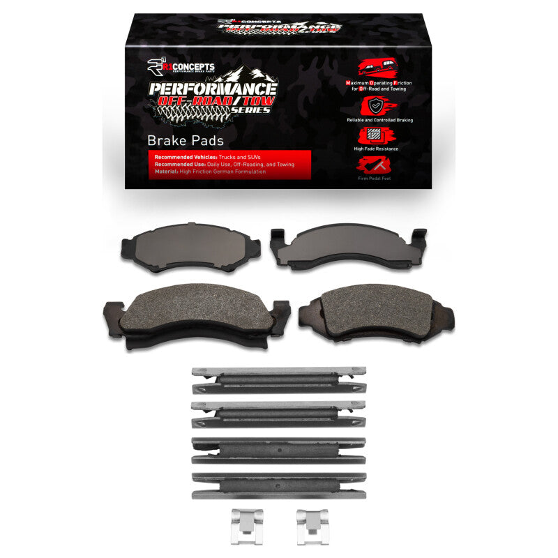 R1 Concepts R1 86-93 Ford E-150 Econoline Club Wagon Front Off-Road/Tow Brake Pads & Hardware Kit