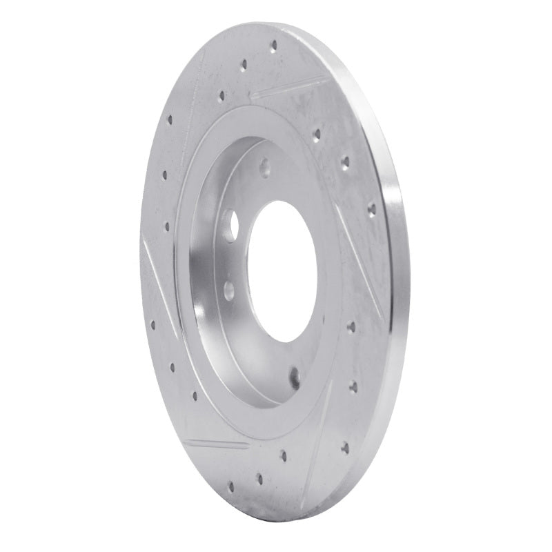 R1 Concepts R1 71-89 Peugeot 504 Rear Right Drilled & Slotted Silver Brake Rotor