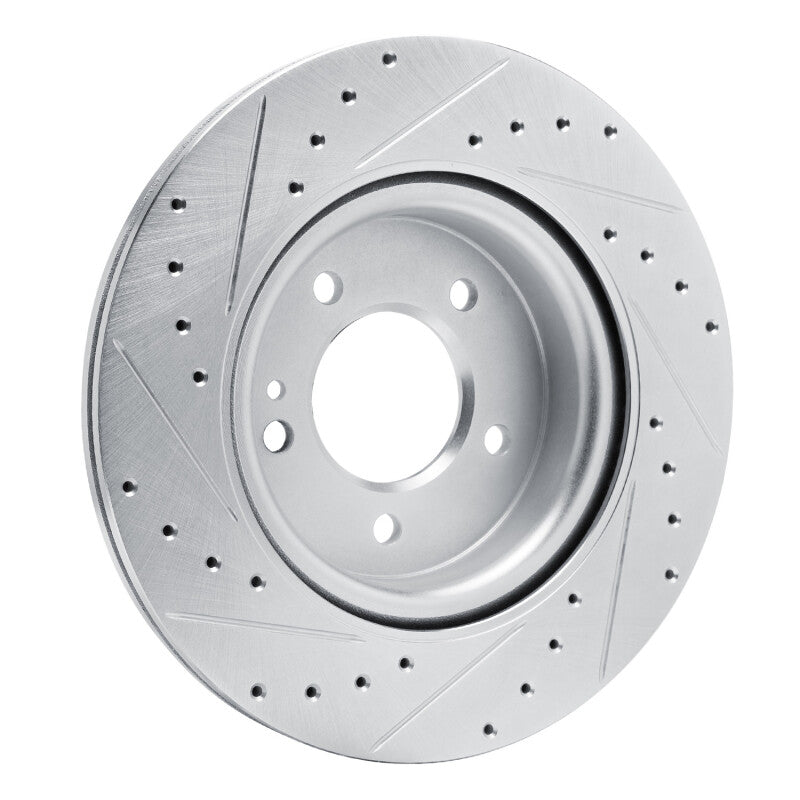 R1 Concepts R1 19-25 Mercedes-Benz G550 Rear Right Drilled & Slotted Silver Brake Rotor