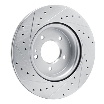 R1 Concepts R1 19-25 Mercedes-Benz G550 Rear Right Drilled & Slotted Silver Brake Rotor
