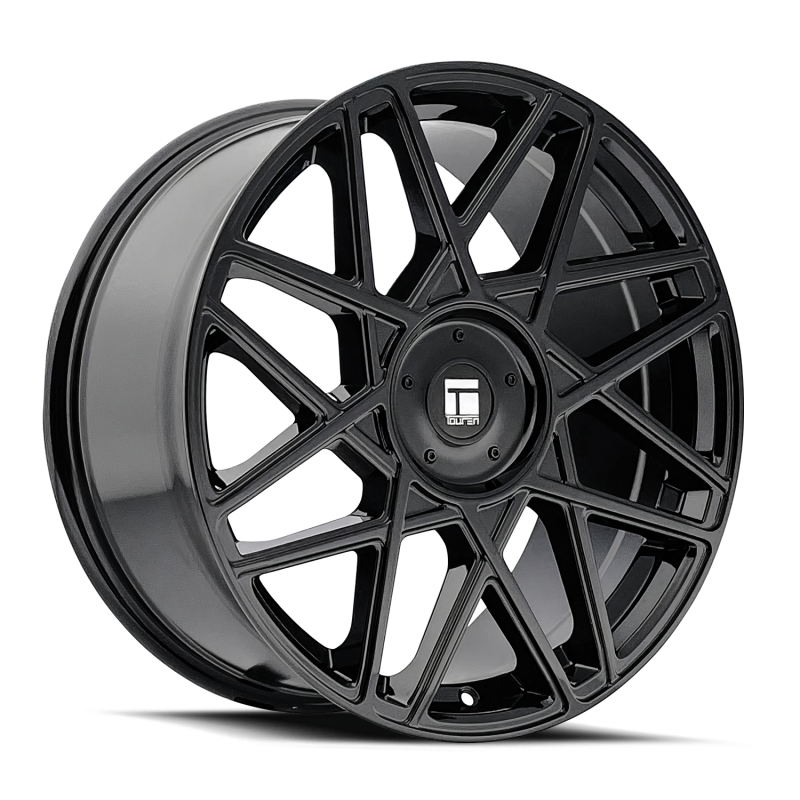 Touren 3266 TR66 18x8 / 5x108/114.3 BP / 35mm Offset / 72.62mm Hub Gloss Black Wheel