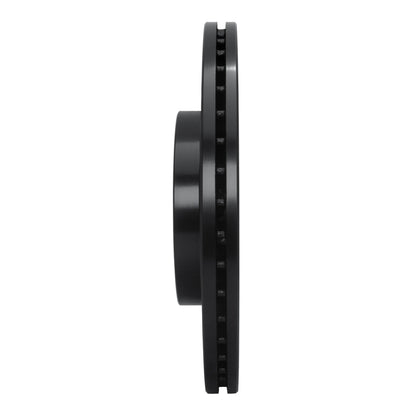 R1 Concepts R1 09-15 Mitsubishi Lancer Front Right Drilled & Slotted Black Brake Rotor
