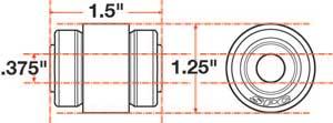SPC Performance xAxis Sealed Flex Joint RH 3/4in-16x12mm BH x 2in W