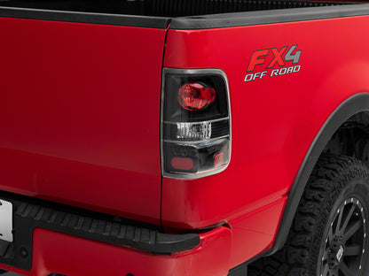 Raxiom 04-08 Ford F-150 Styleside Euro Style Tail Lights- Black Housing - Red/Clear Lens