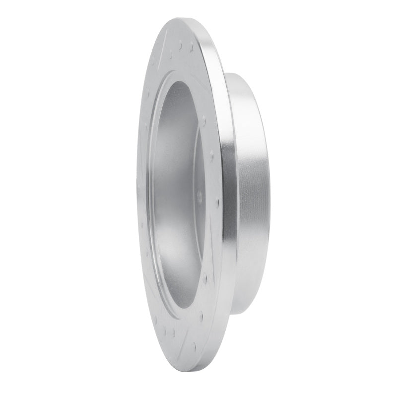 R1 Concepts R1 88-95 Isuzu Pickup Rear Right Drilled & Slotted Silver Brake Rotor