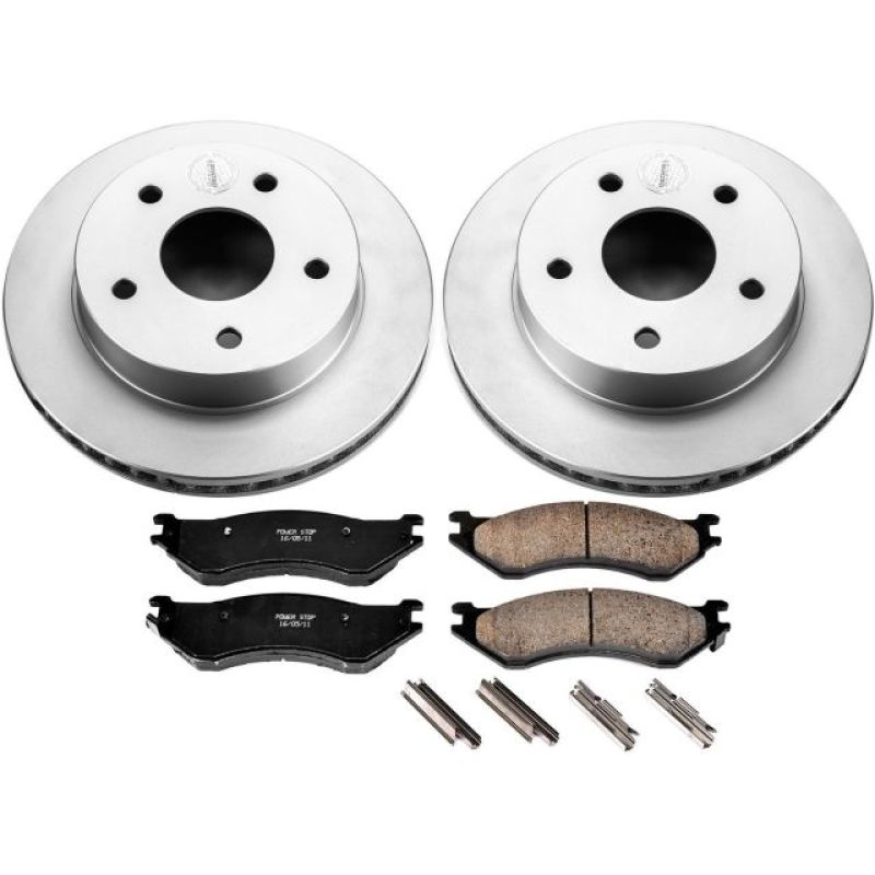 PowerStop Power Stop 00-01 Dodge Ram 1500 Front Z17 Evolution Geomet Coated Brake Kit