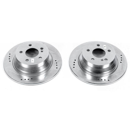 PowerStop Power Stop 14-16 Mercedes-Benz E250 Rear Evolution Drilled & Slotted Rotors - Pair