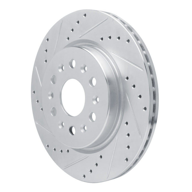 R1 Concepts R1 17-25 Buick Enclave Rear Left Drilled & Slotted Silver Brake Rotor