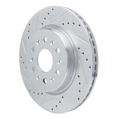 R1 Concepts R1 17-25 Buick Enclave Rear Left Drilled & Slotted Silver Brake Rotor