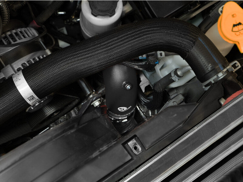 aFe BladeRunner 3in & 3-1/2in AL Hot and Cold Charge Pipe Kit Black RAM Diesel Trucks 25-26 L6-6.7L