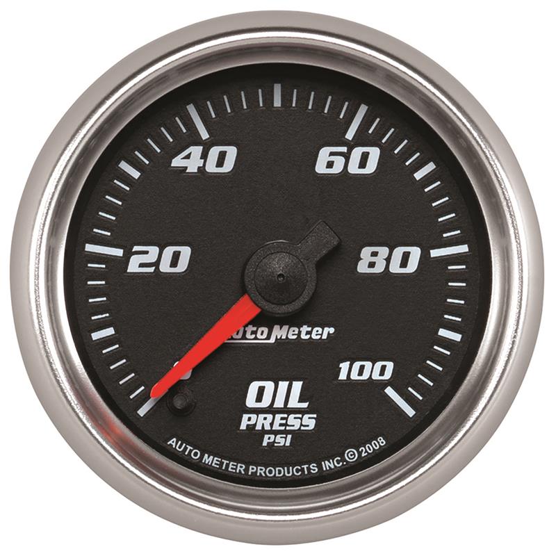 Autometer Pro-Cycle Gauge Oil Pressure 2 1/16in 100psi Digital Stepper Motor Black