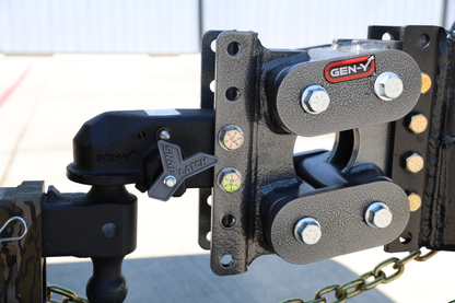 GEN-Y Hitch Gen-Y Contractor Torsion-Flex Channel Mount Trailer Coupler (2K-3.5K TW 32K Towing)