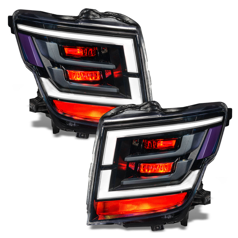 ORACLE Lighting Oracle 21-22 Nissan Titan Demon Eye RGB Headlight Upgrade Kit - ColorSHIFT w/o Controller