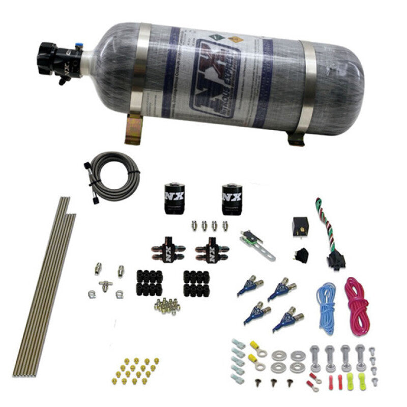 Nitrous Express 4 Cyl Gasoline EFI Nitrous Kit (50-250HP) w/Composite Bottle