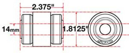 SPC Performance Flex Joint xAxis Jeep JK Rear UCA 14mm X 2 X 1.8125