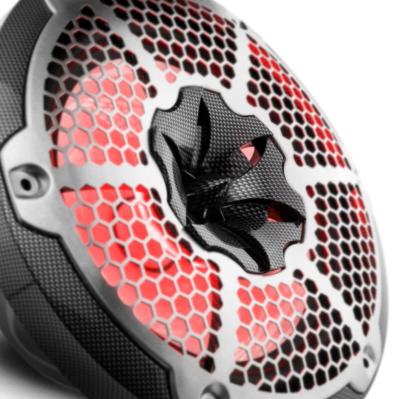 DS18 NXL-M Series Speaker w/ RGB LED Lights 10in 2-Way 200 Watts RMS 4 ohm Black Carbon Fiber