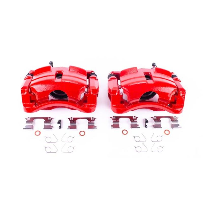 PowerStop Power Stop 14-18 Nissan Rogue Front Red Calipers w/Brackets - Pair