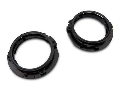 Raxiom 18-23 Jeep Wrangler JL 7-In Headlight Retro-Fit Kit w/ Harness- Black Housing (Clear Lens)