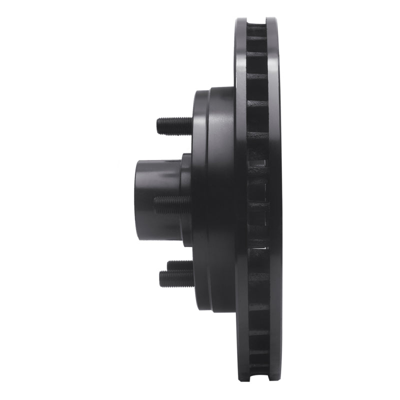 R1 Concepts R1 88-96 Chevrolet C2500 Front Left Drilled & Slotted Black Brake Rotor
