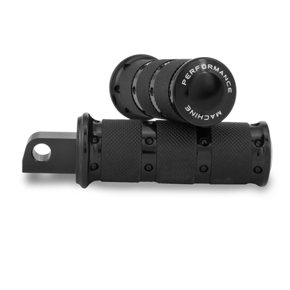 Performance Machine Footpegs XLS Passenger - Black Ano