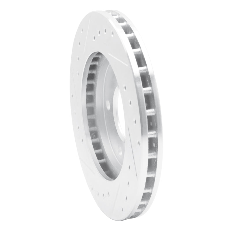 R1 Concepts R1 88-96 Buick Regal Front Right Drilled & Slotted Silver Brake Rotor