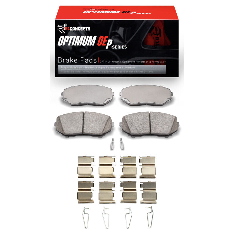 R1 Concepts R1 16-25 Mazda CX-9 Front Optimum OE Brake Pads & Hardware Kit