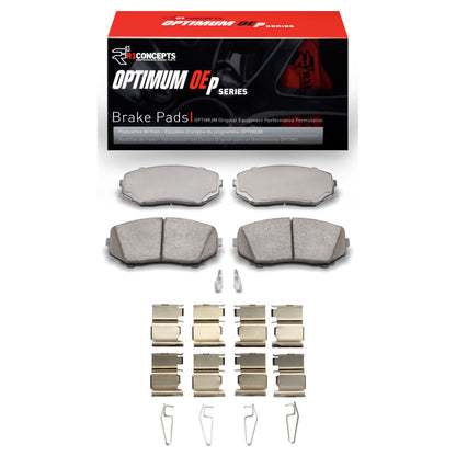 R1 Concepts R1 16-25 Mazda CX-9 Front Optimum OE Brake Pads & Hardware Kit