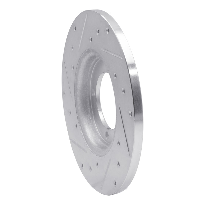 R1 Concepts R1 78-83 Dodge CHALLENGER Front Right Drilled & Slotted Silver Brake Rotor