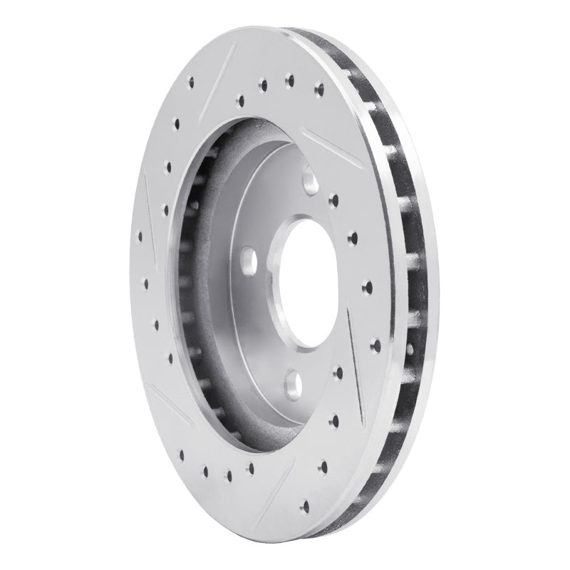 R1 Concepts R1 81-87 Chrysler Town & Country Front Right Drilled & Slotted Silver Brake Rotor