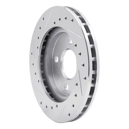 R1 Concepts R1 81-87 Chrysler Town & Country Front Right Drilled & Slotted Silver Brake Rotor