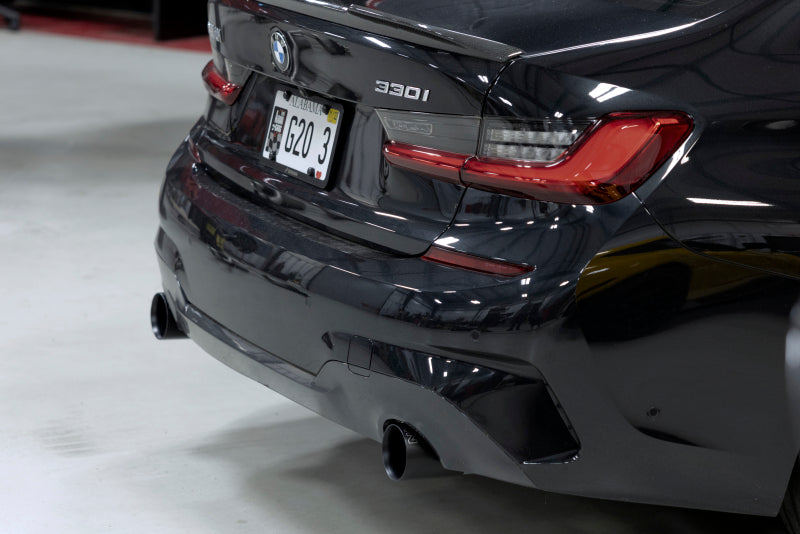 Dinan 19-26 BMW 330i (G20)/21-26 BMW 430i (G22) Valved Axleback Exhaust System - Black Tips