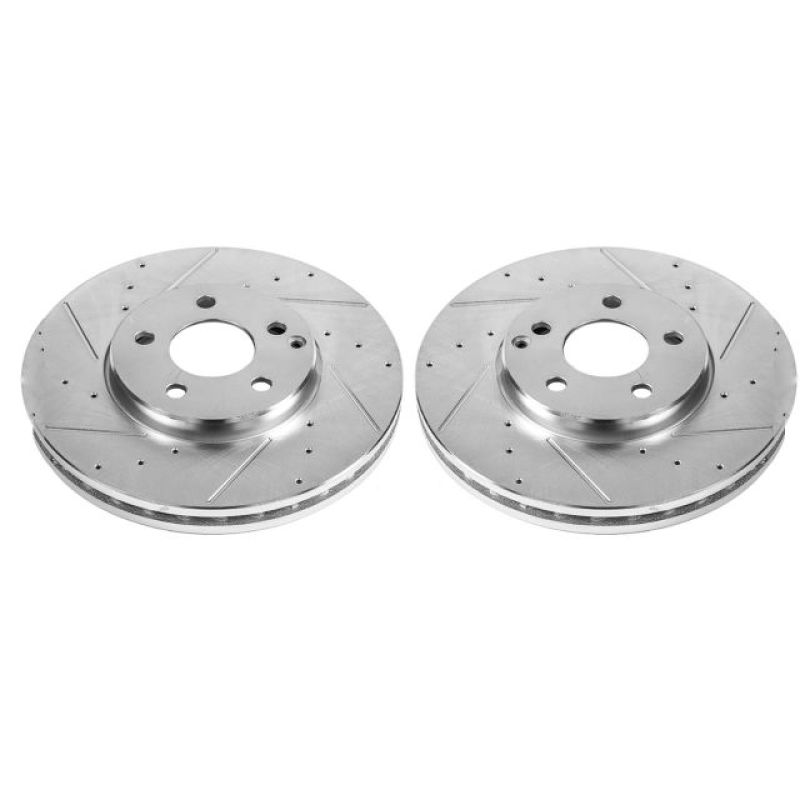PowerStop Power Stop 04-05 Mercedes-Benz E320 Front Evolution Drilled & Slotted Rotors - Pair