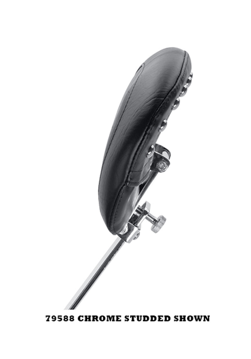 Mustang Motorcycle Mustang 08-21 Harley Electra Glide,Rd Glide,Rd King,Str Glide Summit Dr Backrest Blk Pearls - Black