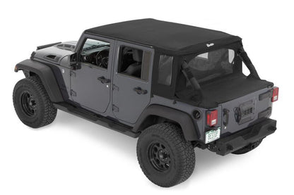 Bestop 07-18 Jeep Wrangler JK 2-Door Halftop Conversion Kit (Black Diamond)