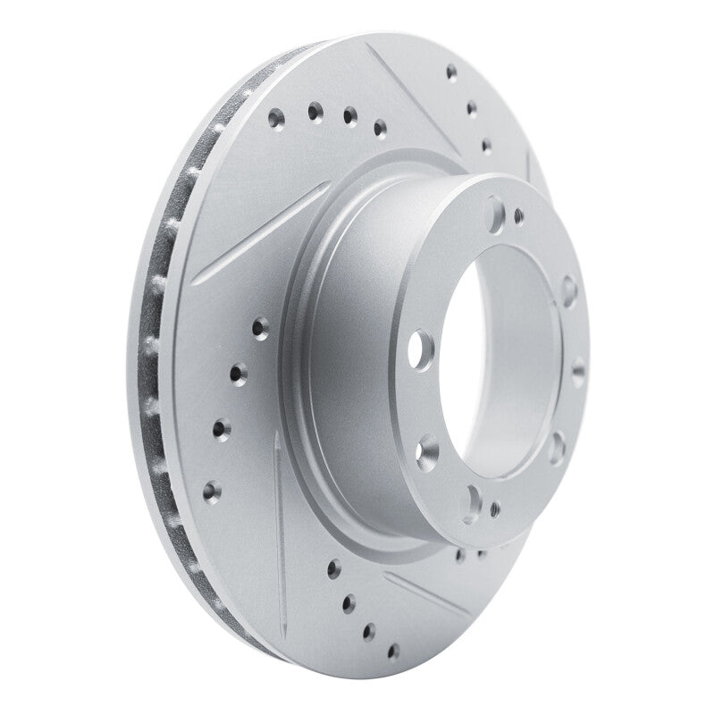 R1 Concepts R1 87-95 Porsche 944 Turbo Front Right Drilled & Slotted Silver Brake Rotor