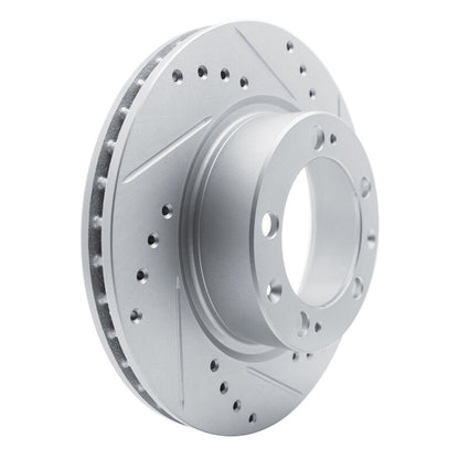 R1 Concepts R1 87-95 Porsche 944 Turbo Front Right Drilled & Slotted Silver Brake Rotor